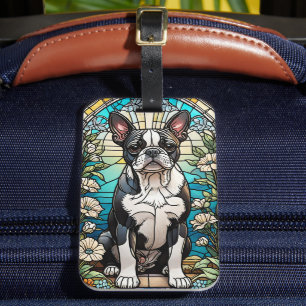 Boston Terrier Air Freshener  Luggage Tag