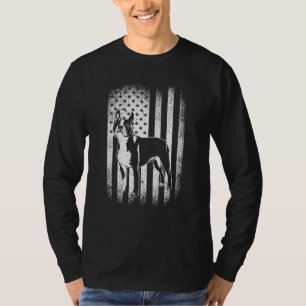 Boston Terrier American Flag Dog Dad Dog Mum T-Shirt