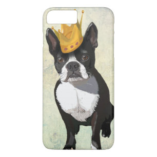 Boston Terrier and Crown iPhone 8 Plus/7 Plus Case