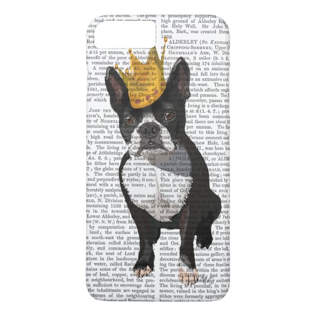 Boston Terrier And Crown Case-Mate iPhone Case (Back)