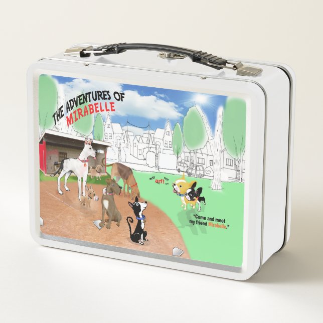 Boston terrier back to school lunch box (Back)
