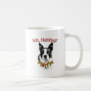 Boston Terrier Bah Humbug Coffee Mug