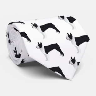 Boston Terrier Basic Breed Customisable Design Tie