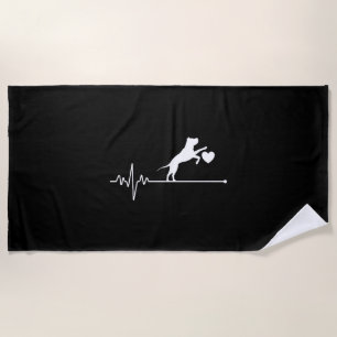 Boston Terrier Beach Towel
