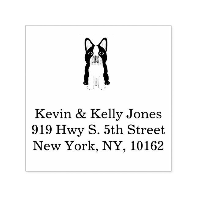 Boston Terrier beige Self-inking Stamp (Design)