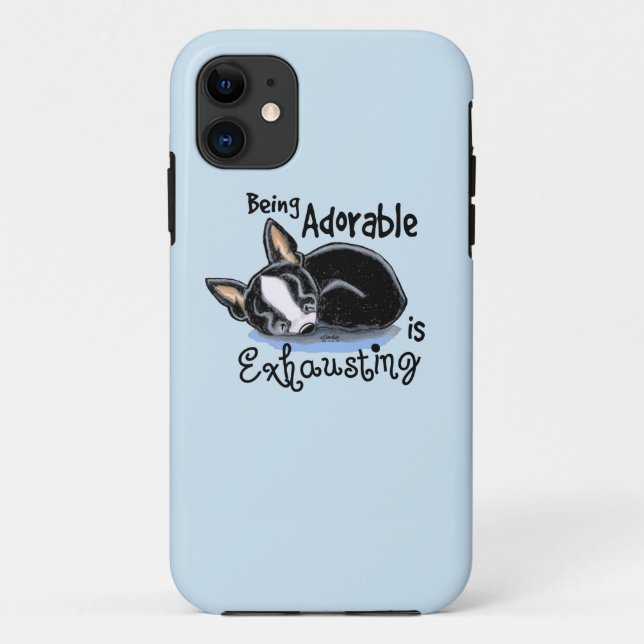 Boston Terrier Being Adorable Case-Mate iPhone Case (Back)