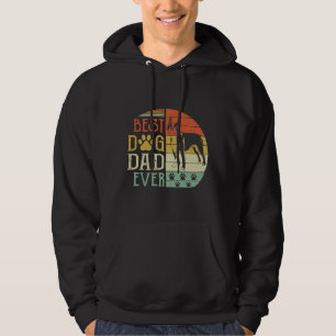 Boston Terrier Best Dog Dad Ever Vintage Father Da Hoodie