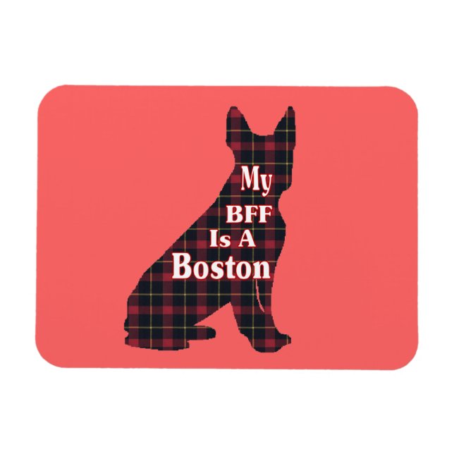 Boston Terrier BFF Magnet (Horizontal)
