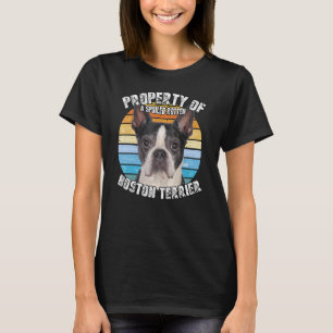 Boston Terrier Black Property Of T-Shirt