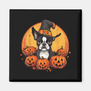 Boston Terrier Bostie Dog Breed Pet Halloween Magnet