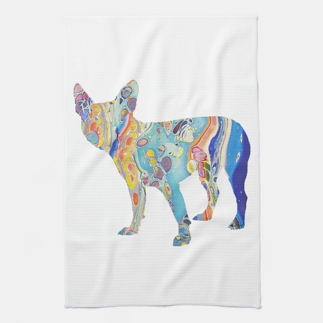 Boston Terrier, Boston Terrier Tea Towel (Vertical)