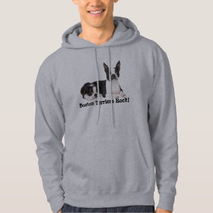 Boston Terrier Buddies Unisex Hooded Sweatshirt
