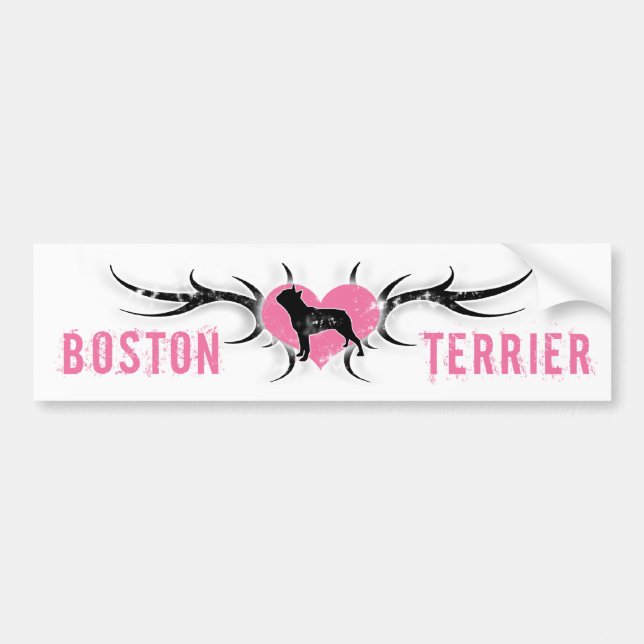 Boston Terrier Bumper Sticker (Front)
