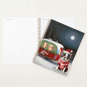 Boston Terrier Caravan Christmas Adventure  Planner