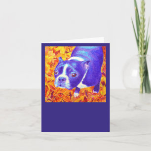 Boston Terrier Card - "Daisy"