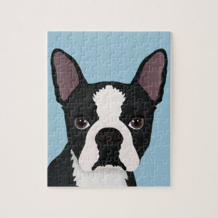 boston terrier cartoon jigsaw puzzle