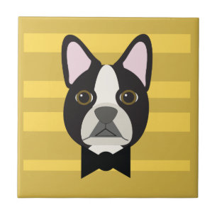 Boston Terrier Ceramic Tile