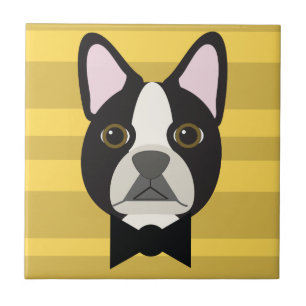 Boston Terrier Ceramic Tile