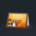 Boston Terrier Chanukah Card Menorah1<br><div class="desc">Remembering family and friends during the Chanukah season is a wonderful way to keep in touch with the people you love and care about. I created these dog Chanukah cards with love and care and I am sure anyone who loves dogs will be delighted to receive them. You do have...</div>