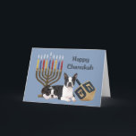 Boston Terrier Chanukah Card Menorah Dreidel1<br><div class="desc">Remembering family and friends during the Chanukah season is a wonderful way to keep in touch with the people you love and care about. I created these dog Chanukah cards with love and care and I am sure anyone who loves dogs will be delighted to receive them. You do have...</div>