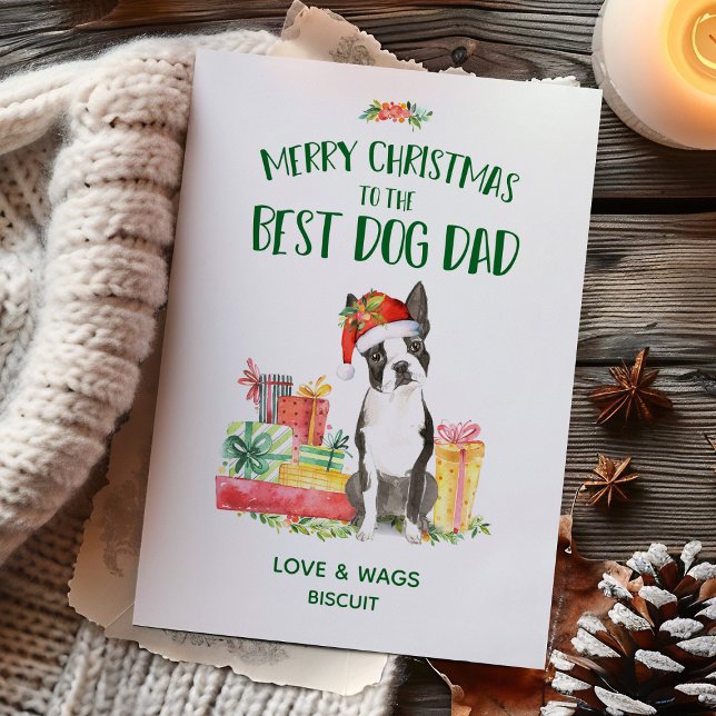 Boston Terrier Christmas Card From Dog (Creator Uploaded)