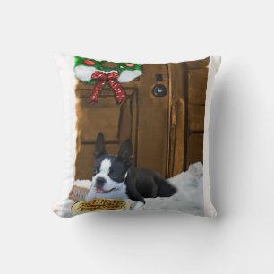 Boston Terrier Christmas Gifts Cushion