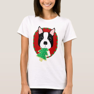 Boston Terrier Christmas T-Shirt