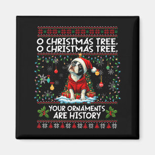 Boston Terrier Christmas Tree Decorations Dog Love Magnet