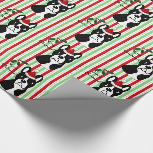 Boston Terrier Christmas Wrapping Paper