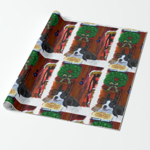 Boston Terrier Christmas Wrapping Paper