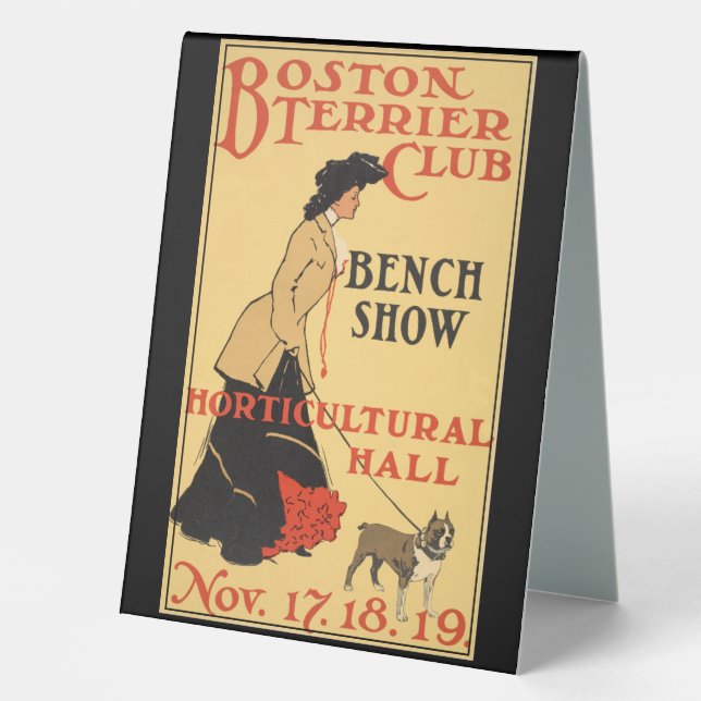 Boston Terrier Club Bench Show Vintage Poster (Front)