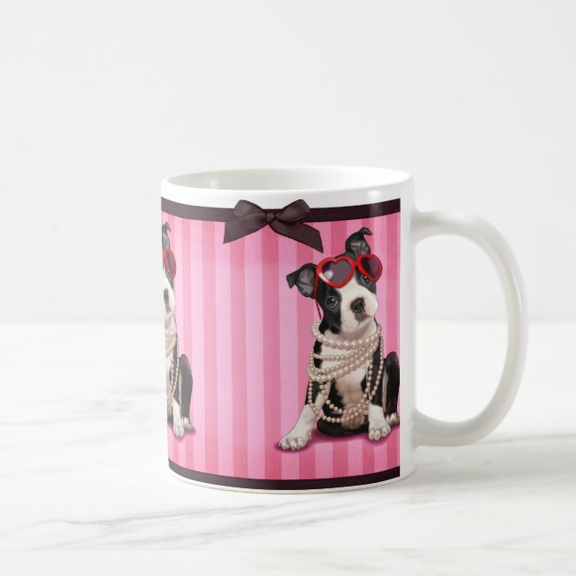 Boston Terrier Coffee Mug (Right)