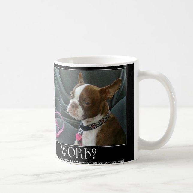 boston terrier coffee mug (Right)