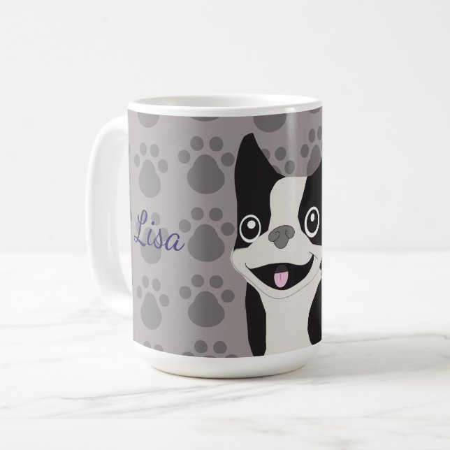 Boston Terrier Coffee Mug (Front Left)