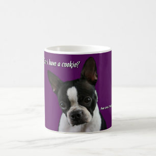 Boston Terrier:  Cookie please? Coffee Mug