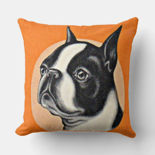 Boston terrier Cushion