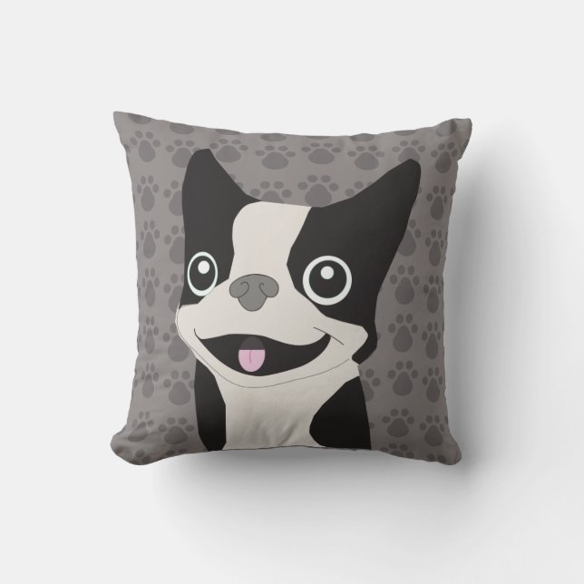 Boston Terrier Cushion (Front)