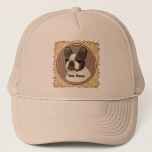 Boston Terrier custom name Trucker Hat