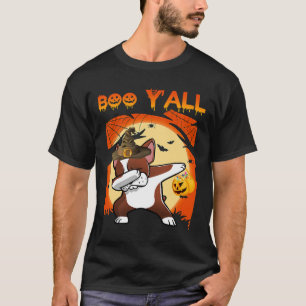 Boston Terrier Dabbing Boo Yall Ghost T-Shirt