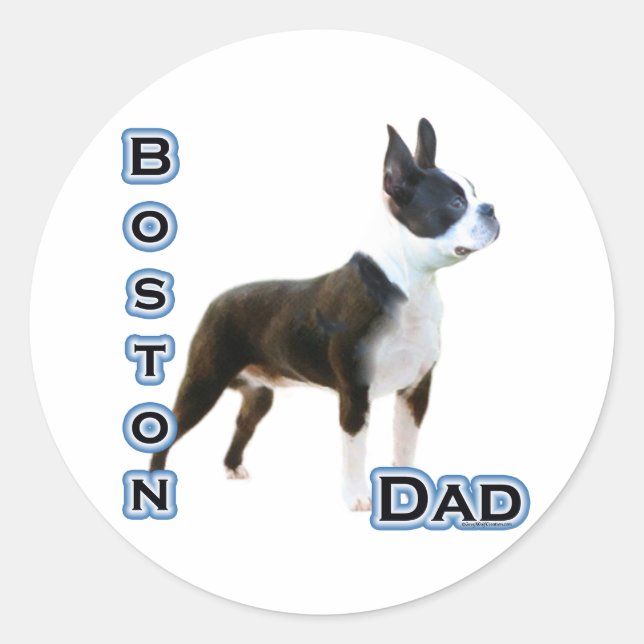 Boston Terrier Dad 4 - Sticker (Front)