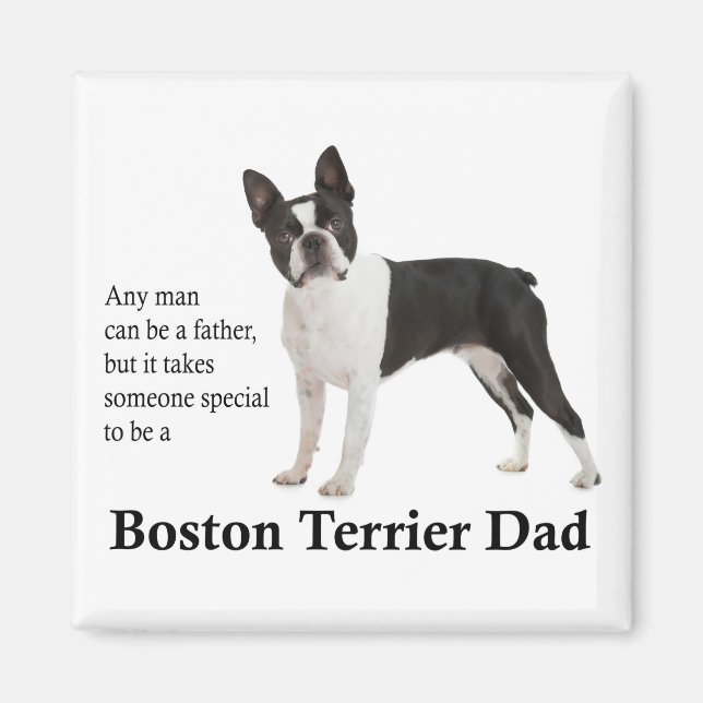 Boston Terrier Dad Magnet (Front)