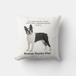 Boston Terrier Dad Pillow