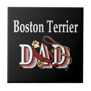 Boston Terrier Dad Tile