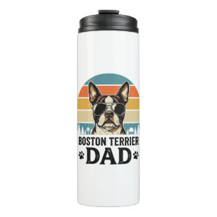 Boston Terrier Dad Vintage Dog Lover Design_1 Thermal Tumbler