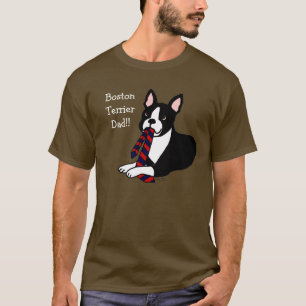 Boston Terrier Daddy with Tie 2 T-Shirt