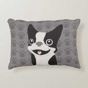 Boston Terrier Decorative Cushion