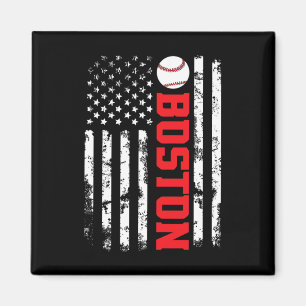 Boston Terrier Dog American Flag 4th Of July Patri Magnet
