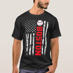 Boston Terrier Dog American Flag 4th Of July Patri T-Shirt
