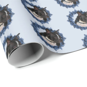 Boston Terrier Dog Animal    Wrapping Paper