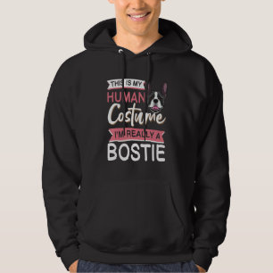 Boston Terrier Dog Bostie Halloween Costume Dog Fo Hoodie